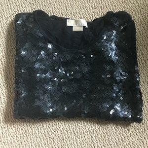 MICHAEL by Michael Kors Sequins Long Sleeve Shirt